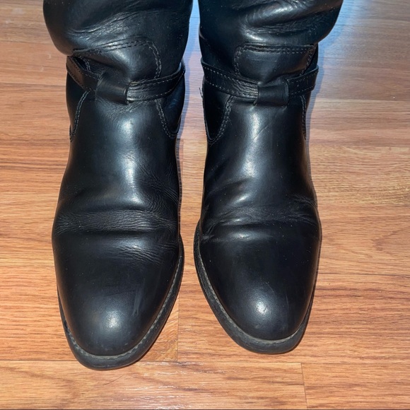 FRYE Melissa Tall Riding Boots Belted Slouch Size 6 1/2 - Picture 6 of 14